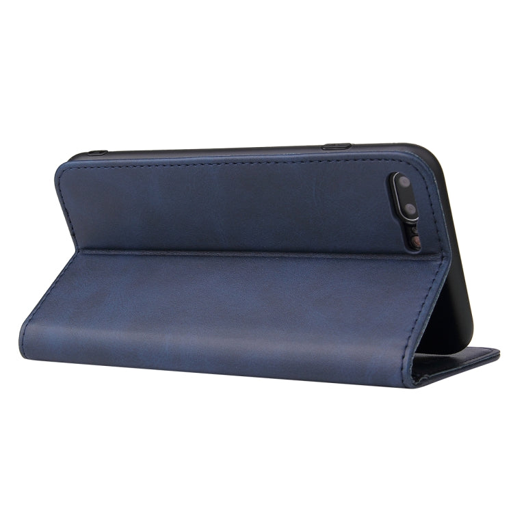 Calf Texture Magnetic Horizontal Flip Leather Case with Holder & Card Slots & Wallet For iPhone 8 Plus / 7 Plus