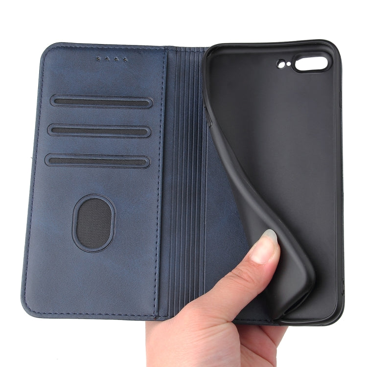Calf Texture Magnetic Horizontal Flip Leather Case with Holder & Card Slots & Wallet For iPhone 8 Plus / 7 Plus