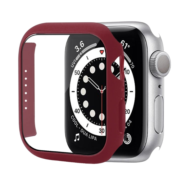 Shockproof PC Protective Case with Tempered Glass Film For Apple Watch Series 8 / 7 45mm