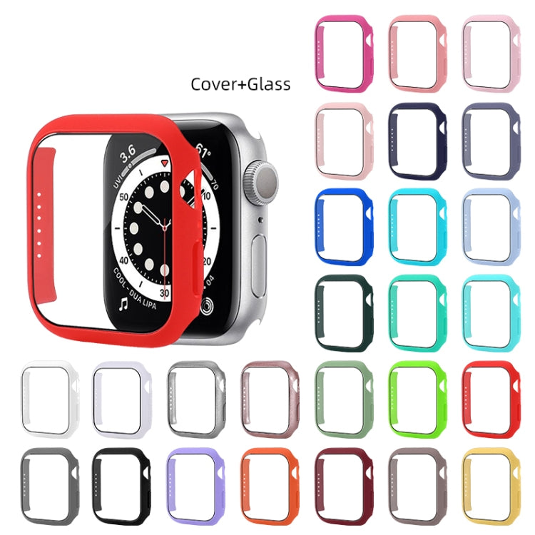 Shockproof PC Protective Case with Tempered Glass Film For Apple Watch Series 8 / 7 45mm