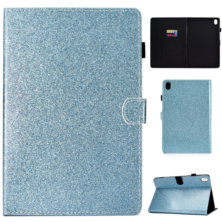 For Huawei MediaPad M6 8.4 Varnish Glitter Powder Horizontal Flip Leather Case with Holder & Card Slot