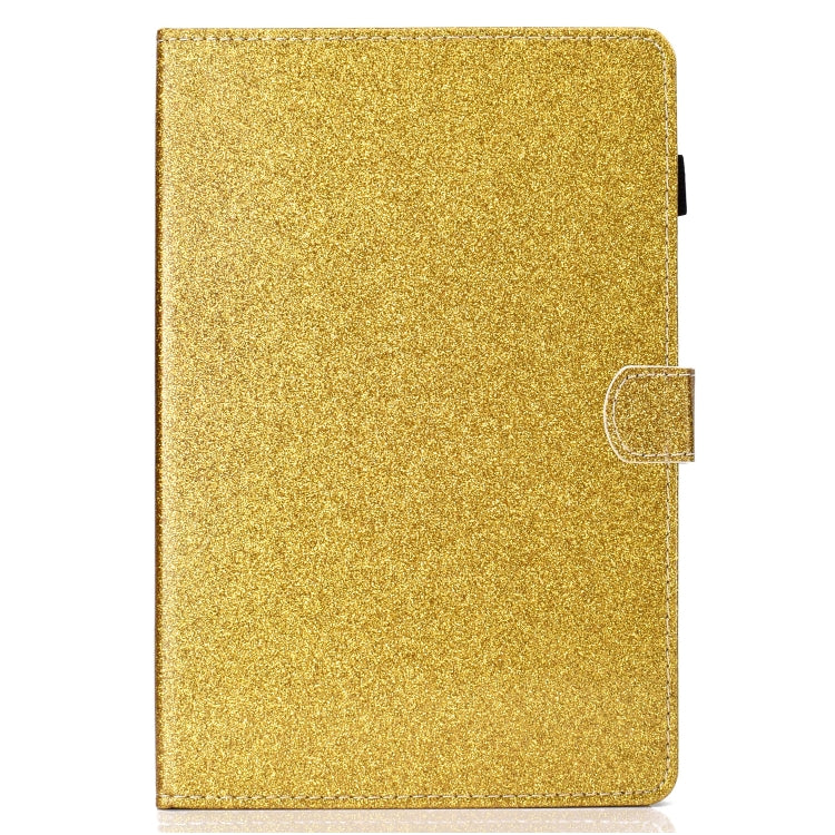 For Huawei MediaPad M6 8.4 Varnish Glitter Powder Horizontal Flip Leather Case with Holder & Card Slot