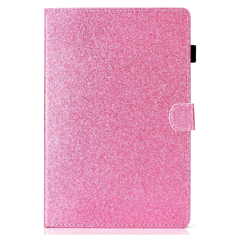 For Huawei MediaPad M6 10.8 Varnish Glitter Powder Horizontal Flip Leather Case with Holder & Card Slot