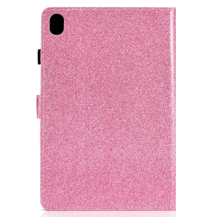 For Huawei MediaPad M6 10.8 Varnish Glitter Powder Horizontal Flip Leather Case with Holder & Card Slot