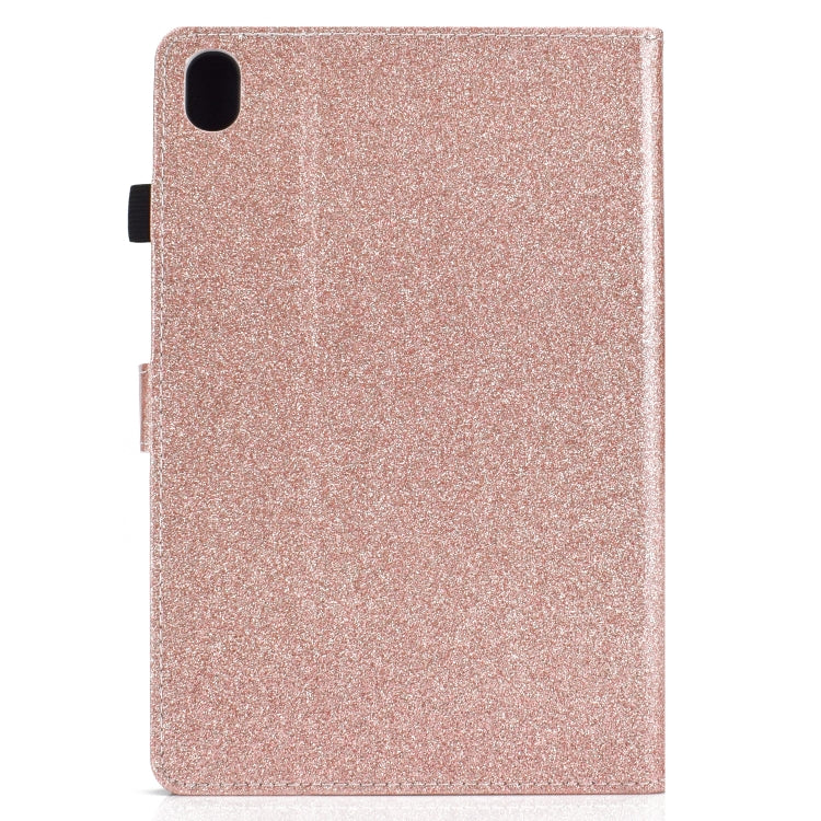 For Huawei MediaPad M6 10.8 Varnish Glitter Powder Horizontal Flip Leather Case with Holder & Card Slot