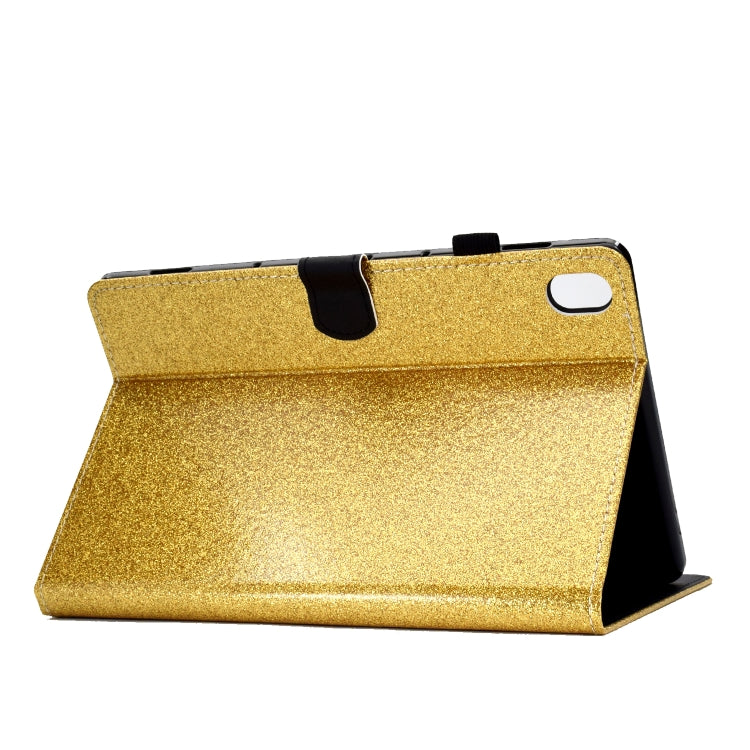 For Huawei MediaPad M6 10.8 Varnish Glitter Powder Horizontal Flip Leather Case with Holder & Card Slot