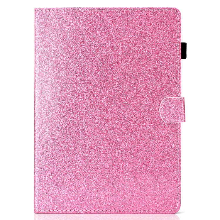 For iPad Pro 9.7 Varnish Glitter Powder Horizontal Flip Leather Case with Holder & Card Slot