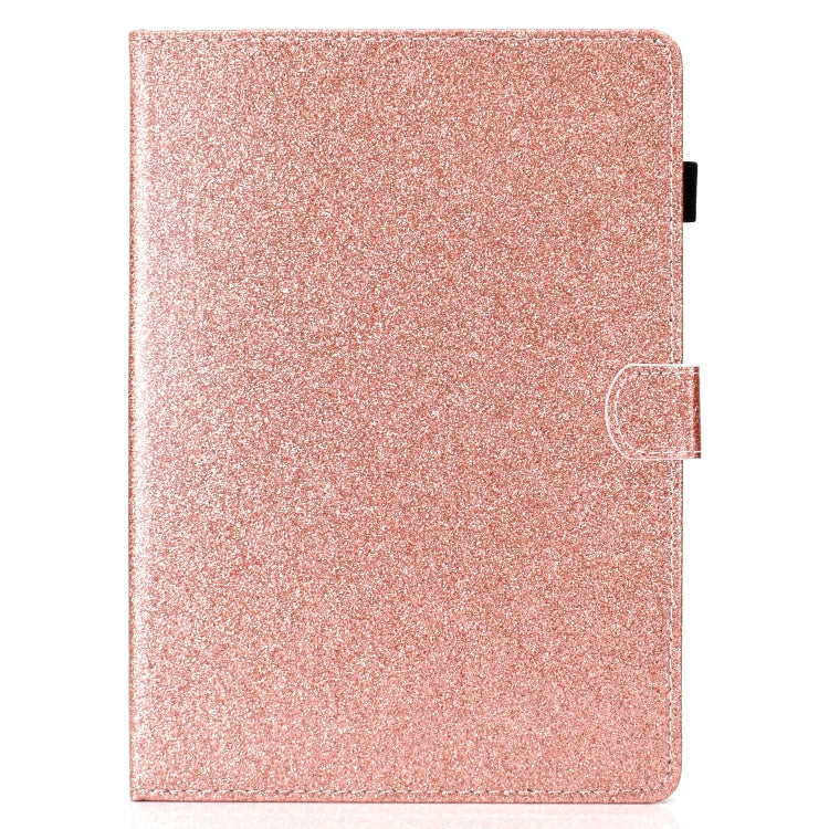 For iPad Pro 9.7 Varnish Glitter Powder Horizontal Flip Leather Case with Holder & Card Slot