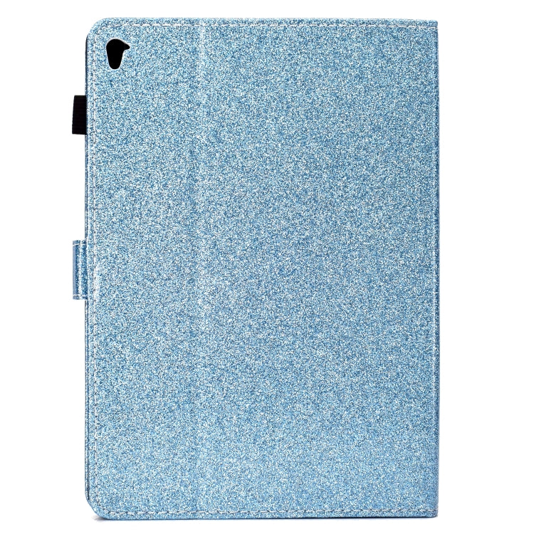 For iPad Pro 9.7 Varnish Glitter Powder Horizontal Flip Leather Case with Holder & Card Slot