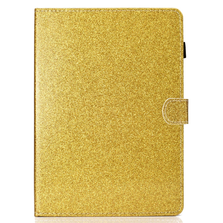 For iPad Pro 9.7 Varnish Glitter Powder Horizontal Flip Leather Case with Holder & Card Slot