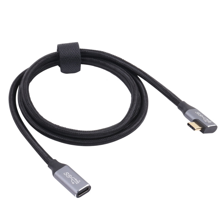 Elbow USB-C / Type-C Male to USB-C / Type-C Female Transmission Data Cable, Cable Length:2m