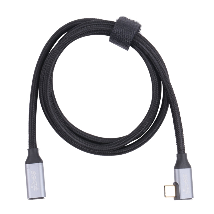 Elbow USB-C / Type-C Male to USB-C / Type-C Female Transmission Data Cable, Cable Length:2m