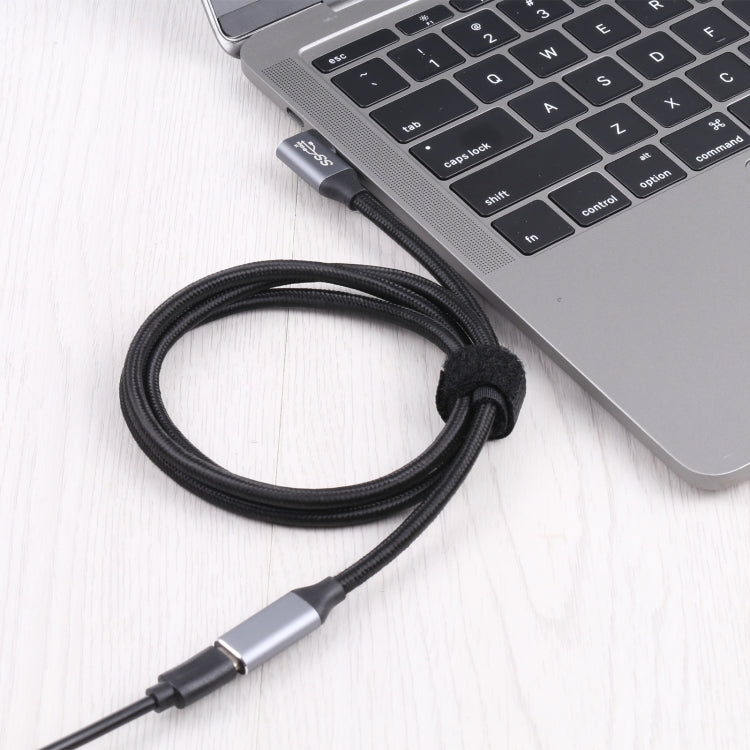 Elbow USB-C / Type-C Male to USB-C / Type-C Female Transmission Data Cable, Cable Length:2m