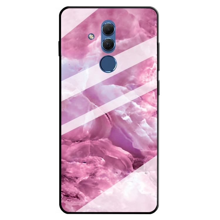 For Huawei Mate 20 Lite Marble Pattern Glass Protective Case