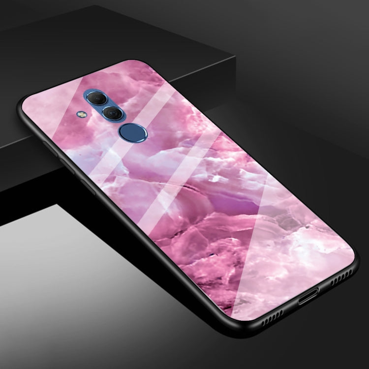 For Huawei Mate 20 Lite Marble Pattern Glass Protective Case