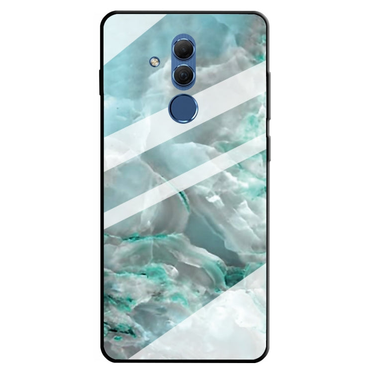 For Huawei Mate 20 Lite Marble Pattern Glass Protective Case