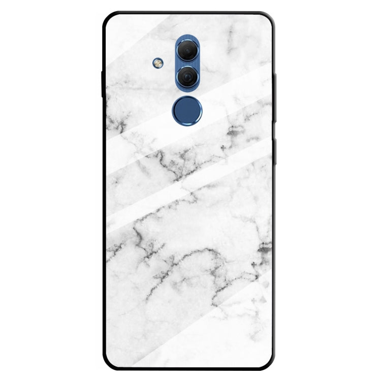 For Huawei Mate 20 Lite Marble Pattern Glass Protective Case
