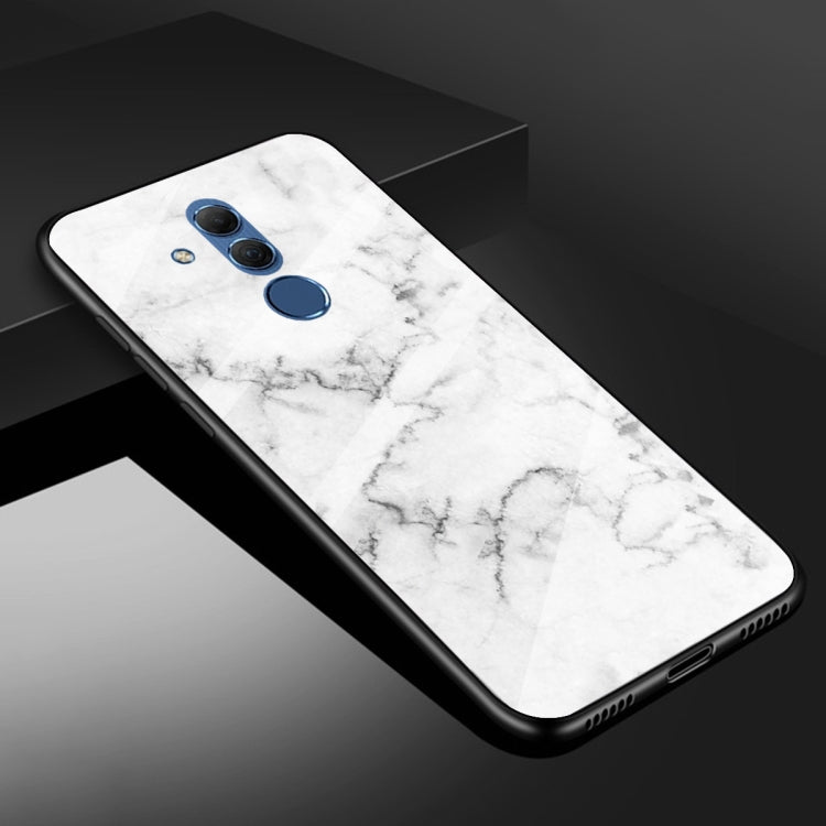 For Huawei Mate 20 Lite Marble Pattern Glass Protective Case