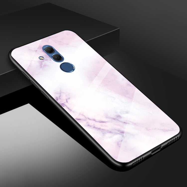 For Huawei Mate 20 Lite Marble Pattern Glass Protective Case