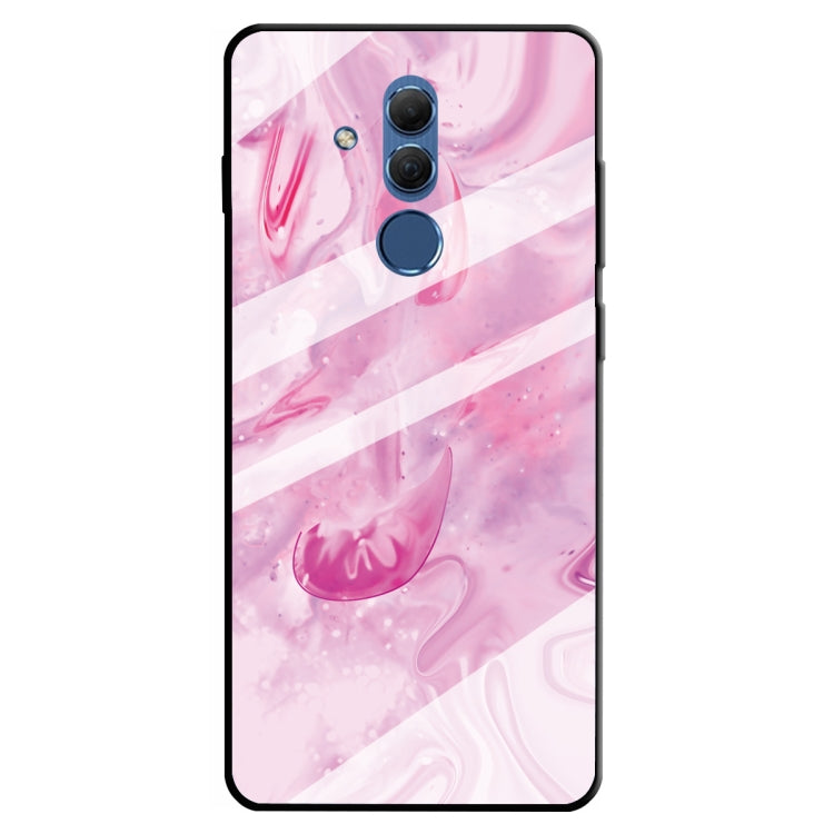 For Huawei Mate 20 Lite Marble Pattern Glass Protective Case