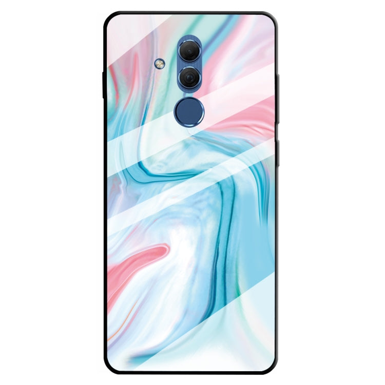 For Huawei Mate 20 Lite Marble Pattern Glass Protective Case
