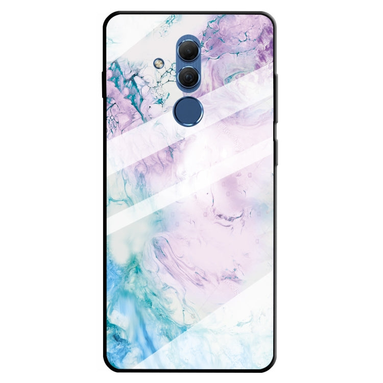 For Huawei Mate 20 Lite Marble Pattern Glass Protective Case