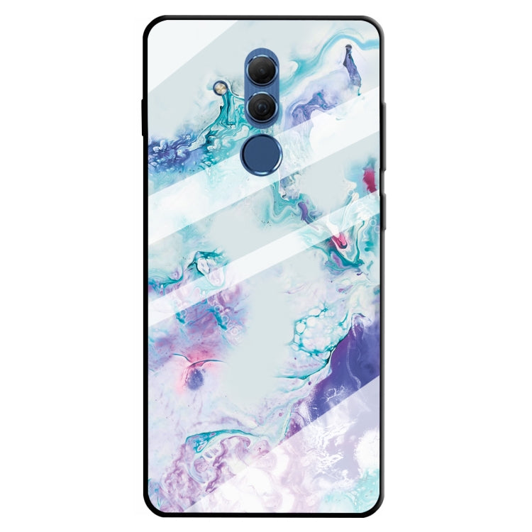 For Huawei Mate 20 Lite Marble Pattern Glass Protective Case