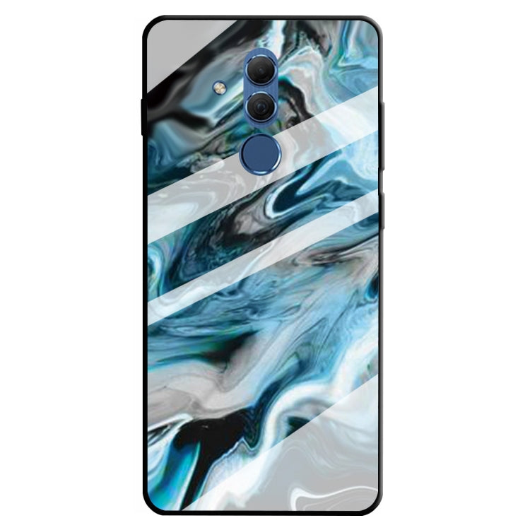 For Huawei Mate 20 Lite Marble Pattern Glass Protective Case