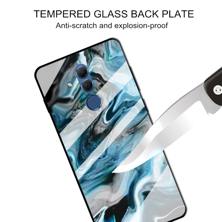 For Huawei Mate 20 Lite Marble Pattern Glass Protective Case