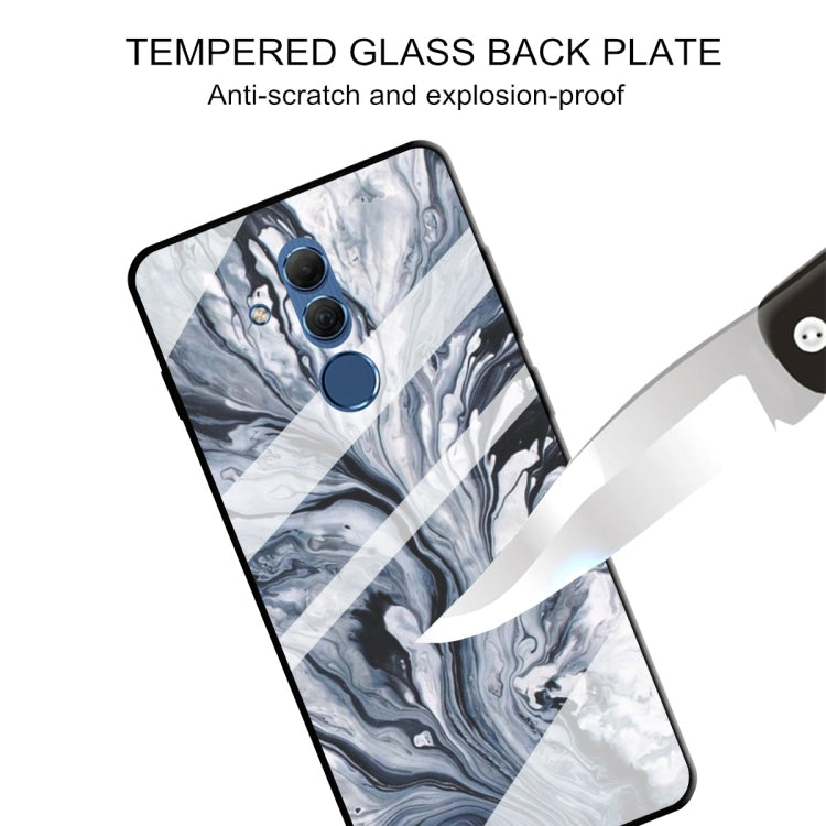For Huawei Mate 20 Lite Marble Pattern Glass Protective Case