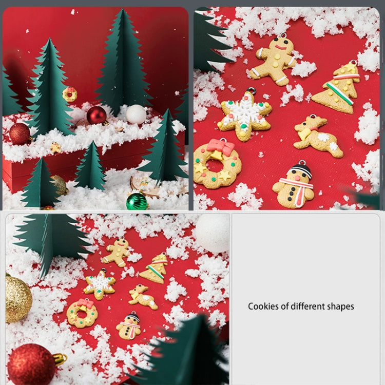 6 in 1 Simulation Cookies Decorative Ornaments Christmas Theme Shooting Props Background Photo Photography Props(Cookies Ornaments)