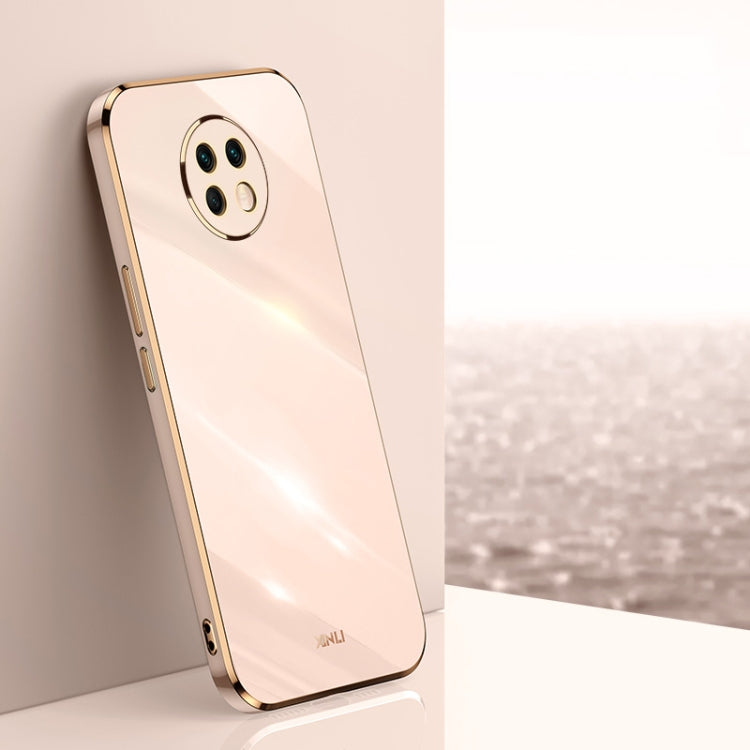 For Honor X20 XINLI Straight 6D Plating Gold Edge TPU Shockproof Case