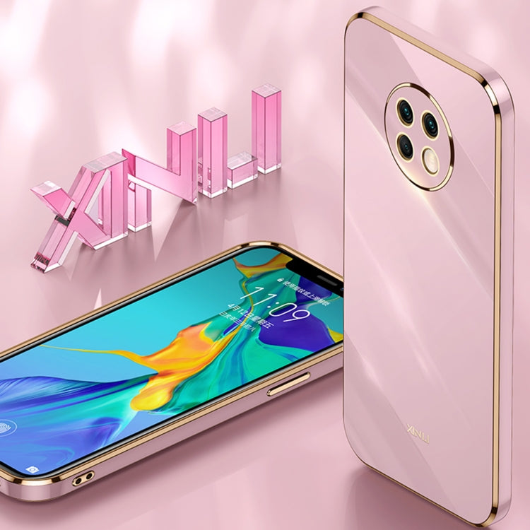 For Honor X20 XINLI Straight 6D Plating Gold Edge TPU Shockproof Case