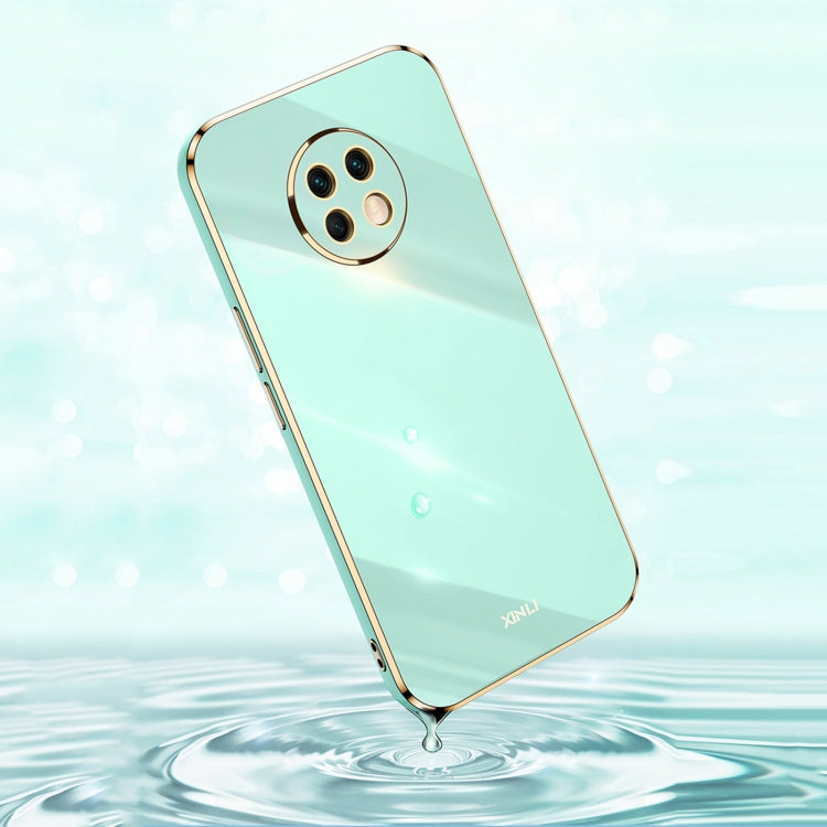 For Honor X20 XINLI Straight 6D Plating Gold Edge TPU Shockproof Case