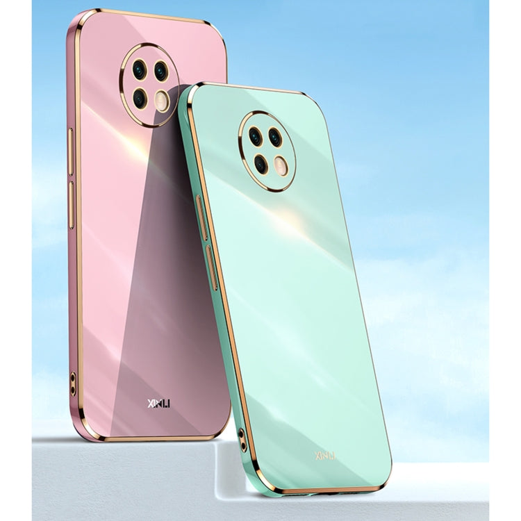 For Honor X20 XINLI Straight 6D Plating Gold Edge TPU Shockproof Case