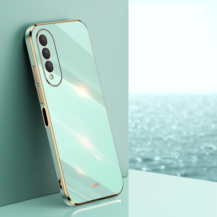 For Honor X20 SE XINLI Straight 6D Plating Gold Edge TPU Shockproof Case