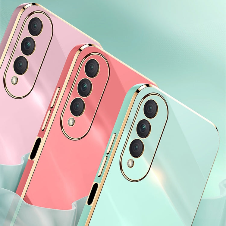 For Honor X20 SE XINLI Straight 6D Plating Gold Edge TPU Shockproof Case