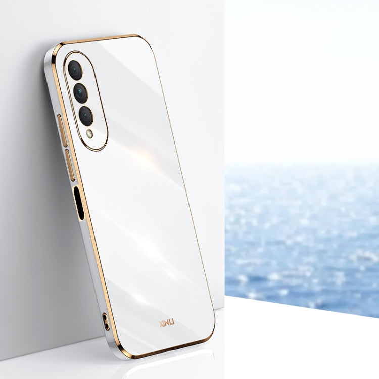 For Honor X20 SE XINLI Straight 6D Plating Gold Edge TPU Shockproof Case