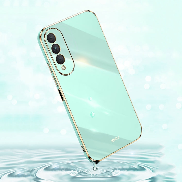 For Honor X20 SE XINLI Straight 6D Plating Gold Edge TPU Shockproof Case