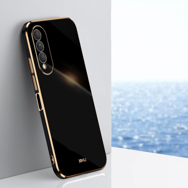 For Honor X20 SE XINLI Straight 6D Plating Gold Edge TPU Shockproof Case