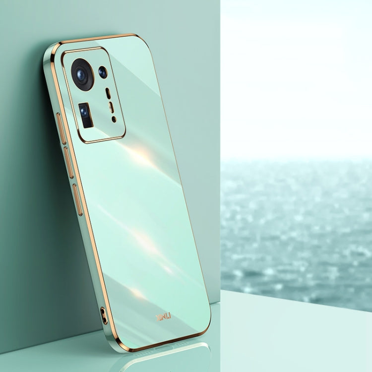 For Xiaomi Mi Mix 4 XINLI Straight 6D Plating Gold Edge TPU Shockproof Case
