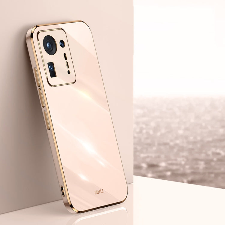 For Xiaomi Mi Mix 4 XINLI Straight 6D Plating Gold Edge TPU Shockproof Case