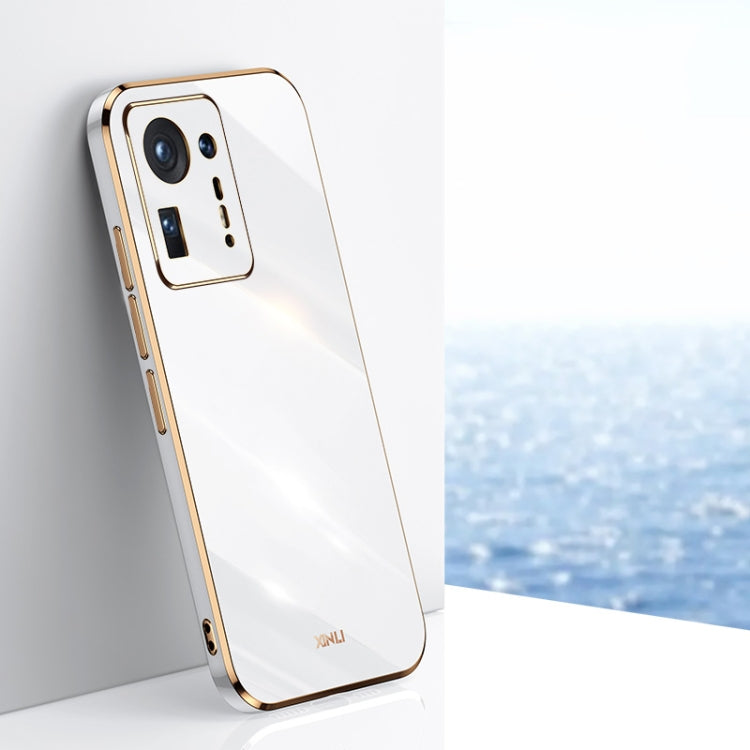 For Xiaomi Mi Mix 4 XINLI Straight 6D Plating Gold Edge TPU Shockproof Case