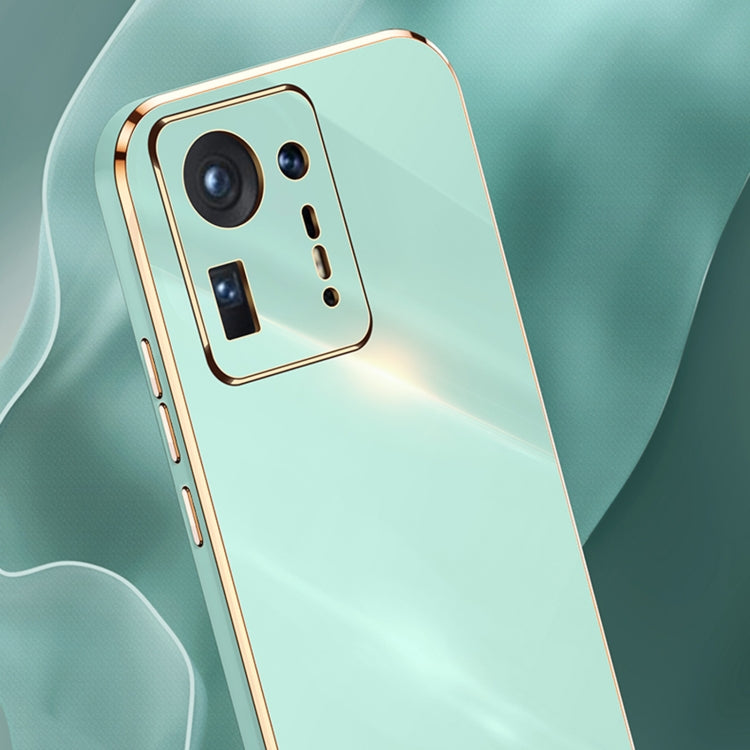 For Xiaomi Mi Mix 4 XINLI Straight 6D Plating Gold Edge TPU Shockproof Case