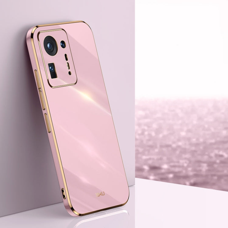 For Xiaomi Mi Mix 4 XINLI Straight 6D Plating Gold Edge TPU Shockproof Case