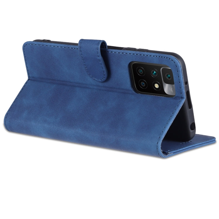 For Xiaomi Redmi 10 AZNS Skin Feel Calf Texture Horizontal Flip Leather Case with Card Slots & Holder & Wallet