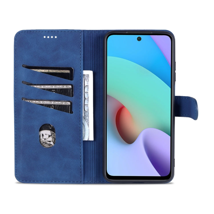 For Xiaomi Redmi 10 AZNS Skin Feel Calf Texture Horizontal Flip Leather Case with Card Slots & Holder & Wallet