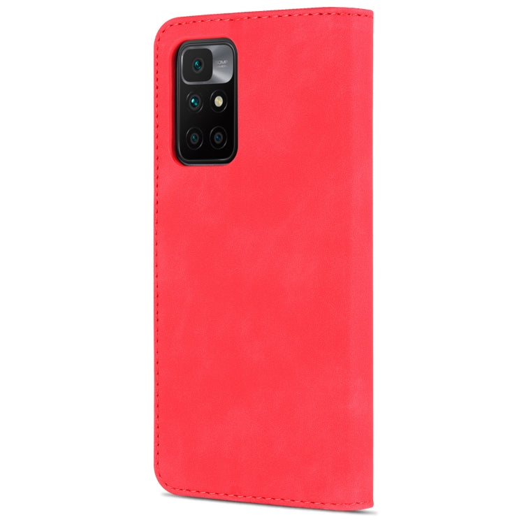 For Xiaomi Redmi 10 AZNS Skin Feel Calf Texture Horizontal Flip Leather Case with Card Slots & Holder & Wallet