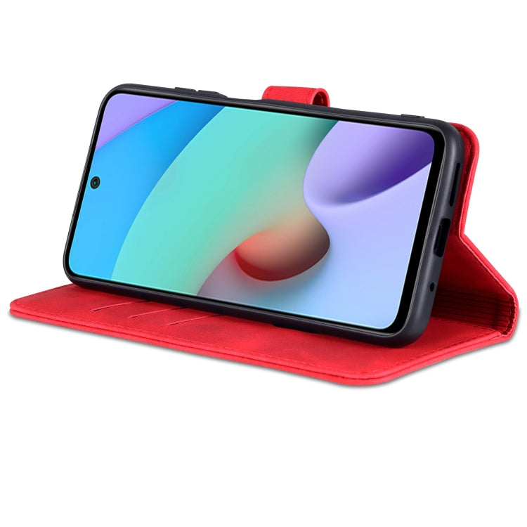 For Xiaomi Redmi 10 AZNS Skin Feel Calf Texture Horizontal Flip Leather Case with Card Slots & Holder & Wallet