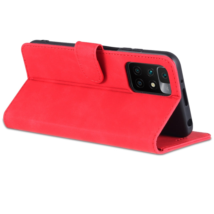 For Xiaomi Redmi 10 AZNS Skin Feel Calf Texture Horizontal Flip Leather Case with Card Slots & Holder & Wallet
